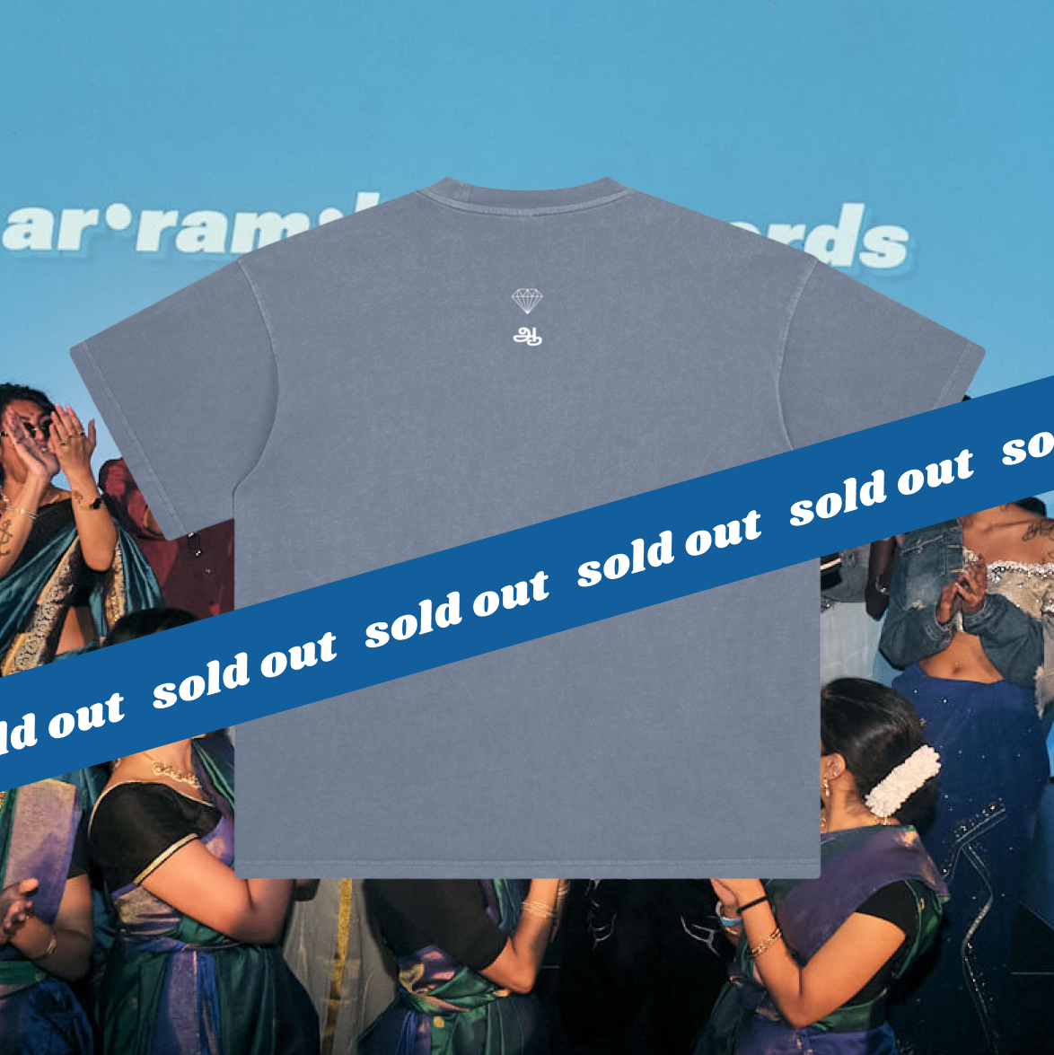 ar•ram•bam signature drop shirt - blue // SOLD OUT