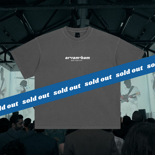 ar•ram•bam signature drop shirt - gray // SOLD OUT