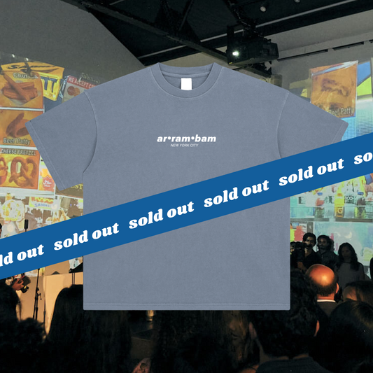 ar•ram•bam signature drop shirt - blue // SOLD OUT